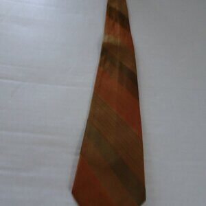 Tie - Necktie - Cutter Cravat - Brown-Orange -Green